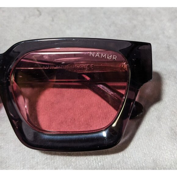Namur Black And Pink Chunky Translucent Sunglasses main image 5